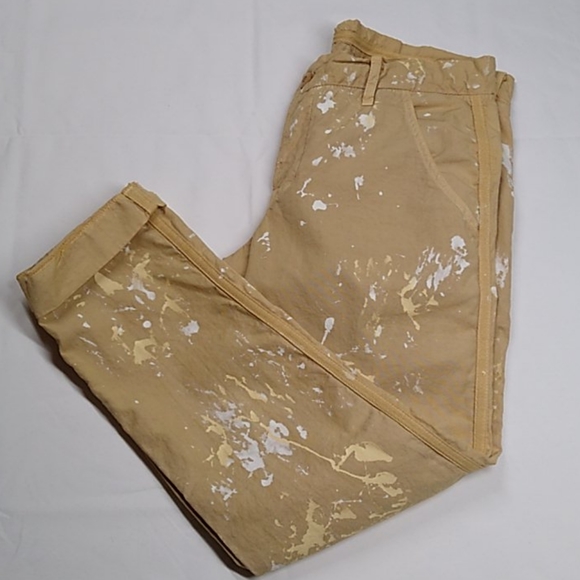 NSF Pants - NSF tan paint splatter pants